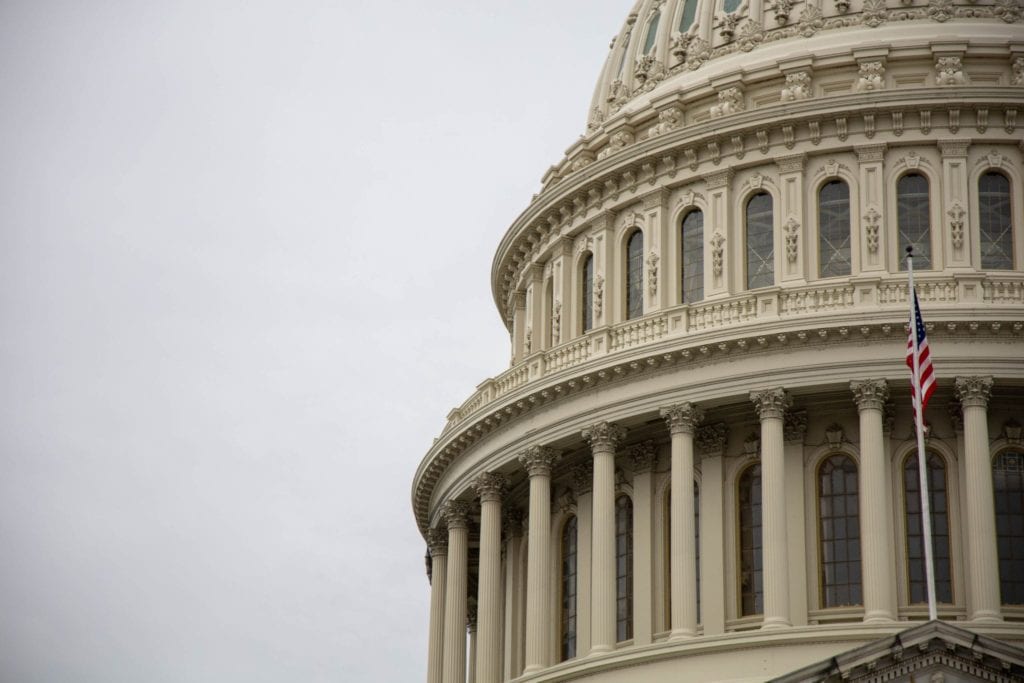 close up of the Capitol Building