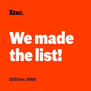 inc 5000 list we made the list logo on orange